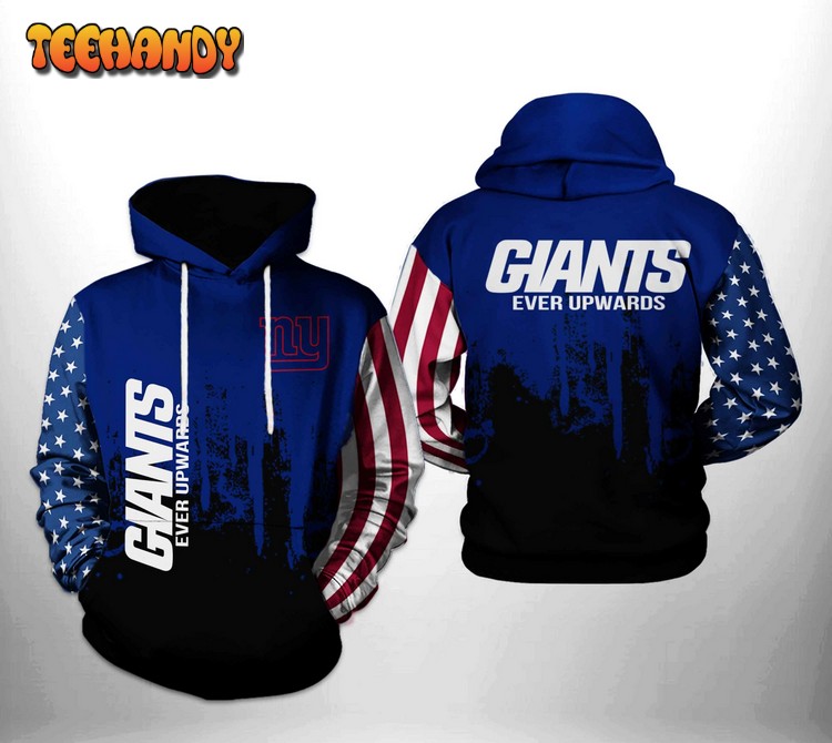 New York Giants NFL Team US 3D Printed Hoodie Zipper Hoodie