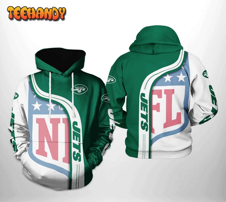 New York Jets NFL Team 3D Printed Hoodie Zipper Hoodie