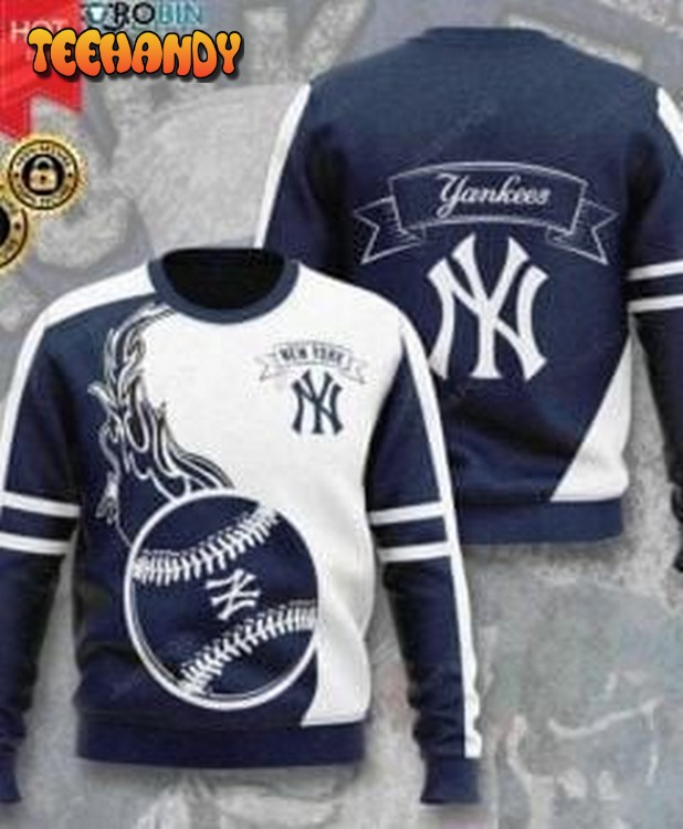 New York Yankees Ugly Christmas Sweater, All Over Print Sweatshirt