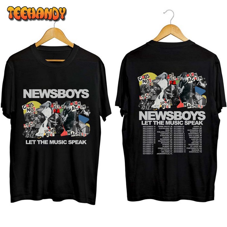 Newsboys 2023 Let The Music Speak Tour T Shirt Sweatshirt