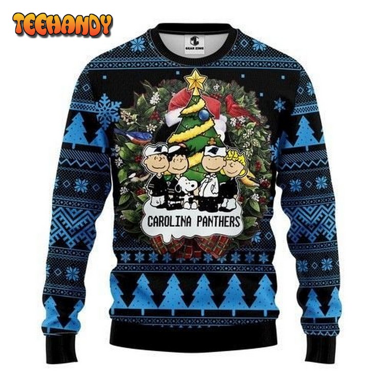 Nfl Carolina Panthers Ugly Christmas Sweater, All Over Print Sweatshirt