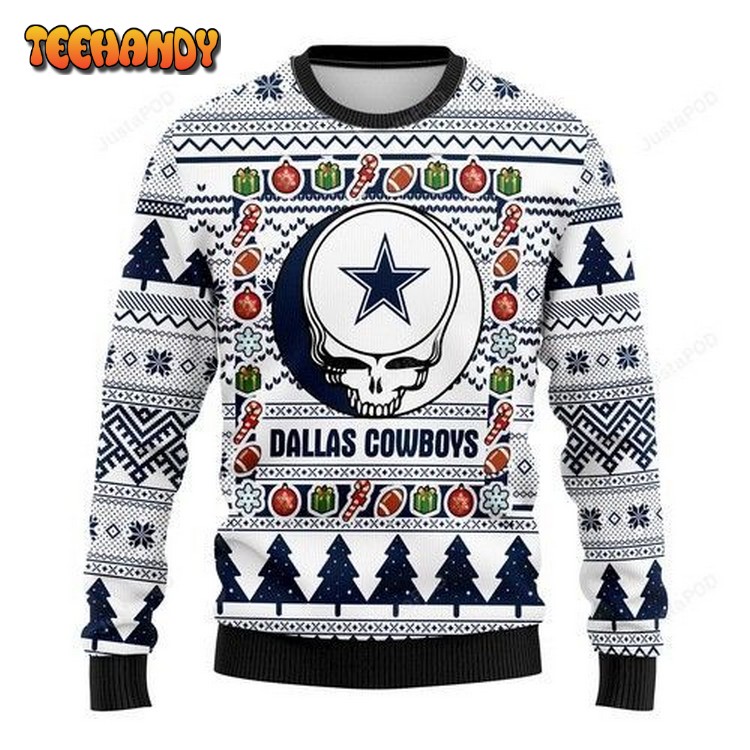 Nfl Dallas Cowboys Grateful Dead Ugly Christmas Sweater