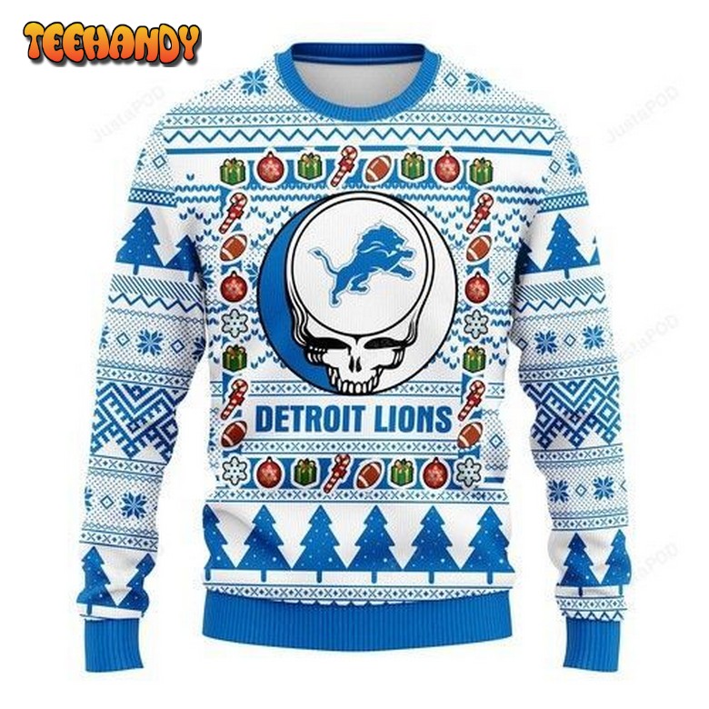 Nfl Detroit Lions Ugly Christmas Sweater, All Over Print Sweatshirt