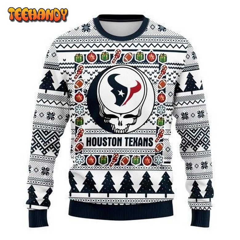 Nfl Houston Texans Grateful Dead Ugly Christmas Sweater