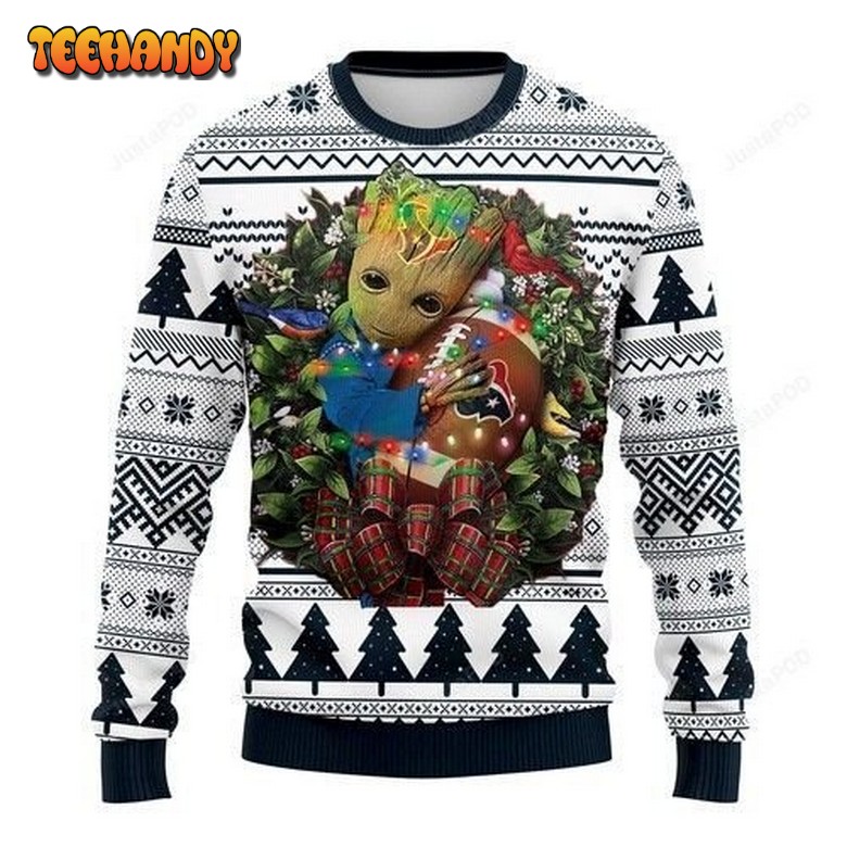 Nfl Houston Texans Groot Ugly Christmas Sweater