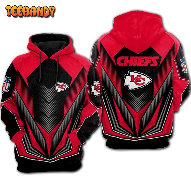 Nfl Kansas City Chiefs Fullover Hoodie Newest Design 3D Hoodie