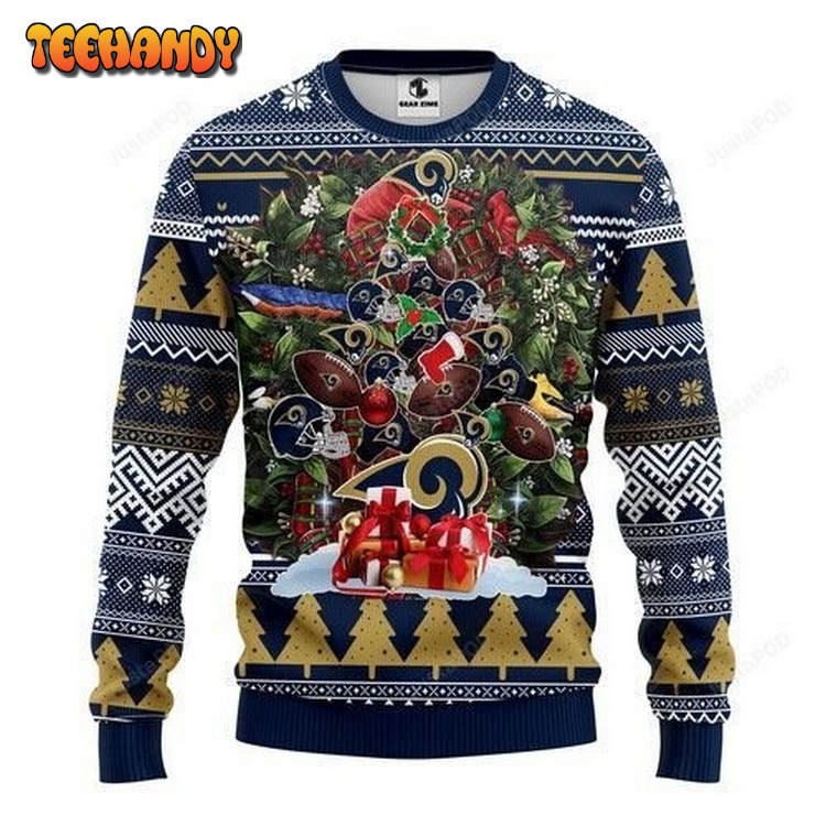 Nfl Los Angeles Rams Tree Ugly Christmas Sweater