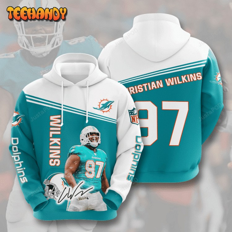 NFL Miami Dolphins 3D Hoodie For Men For Women