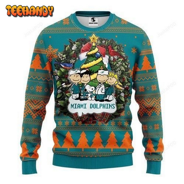 Nfl Miami Dolphins Christmas Ugly Christmas Sweater