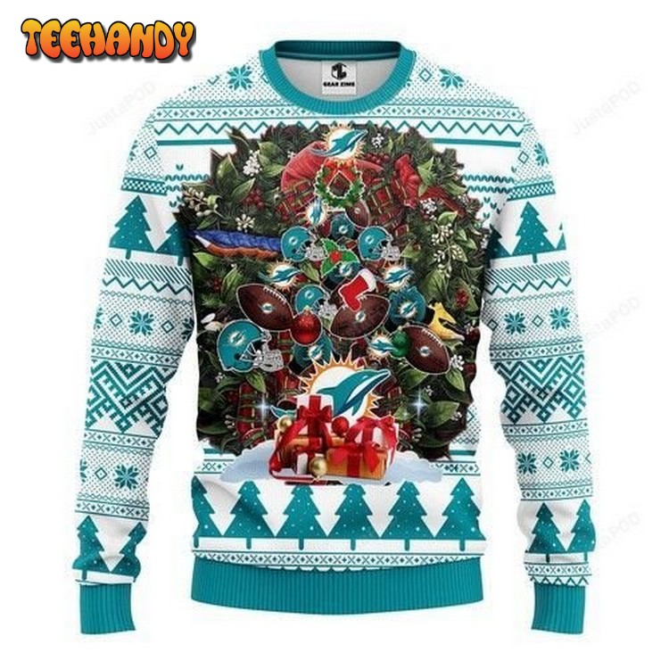 Nfl Miami Dolphins Ugly Christmas Sweater