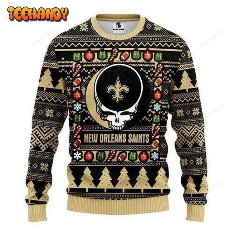 Nfl New Orleans Saints Ugly Christmas Sweater, All Over Print Sweatshirt