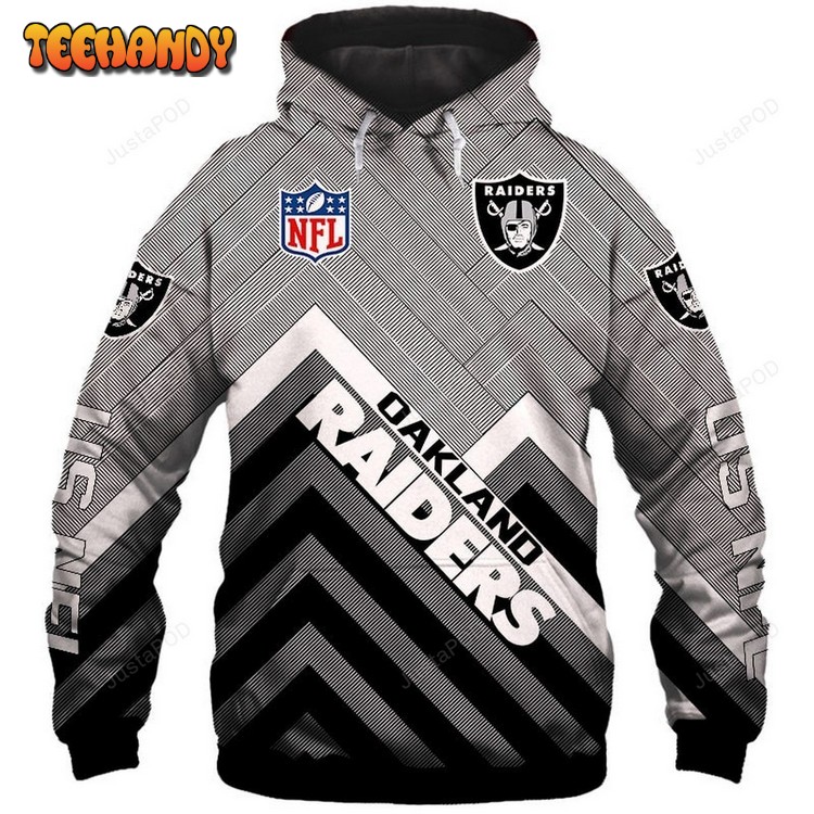 NFL Oakland Raiders Men and Women 3D Hoodie