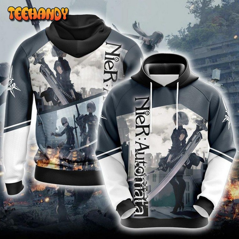 Nier Automata Unisex 3D Hoodie All Over Print Hoodie