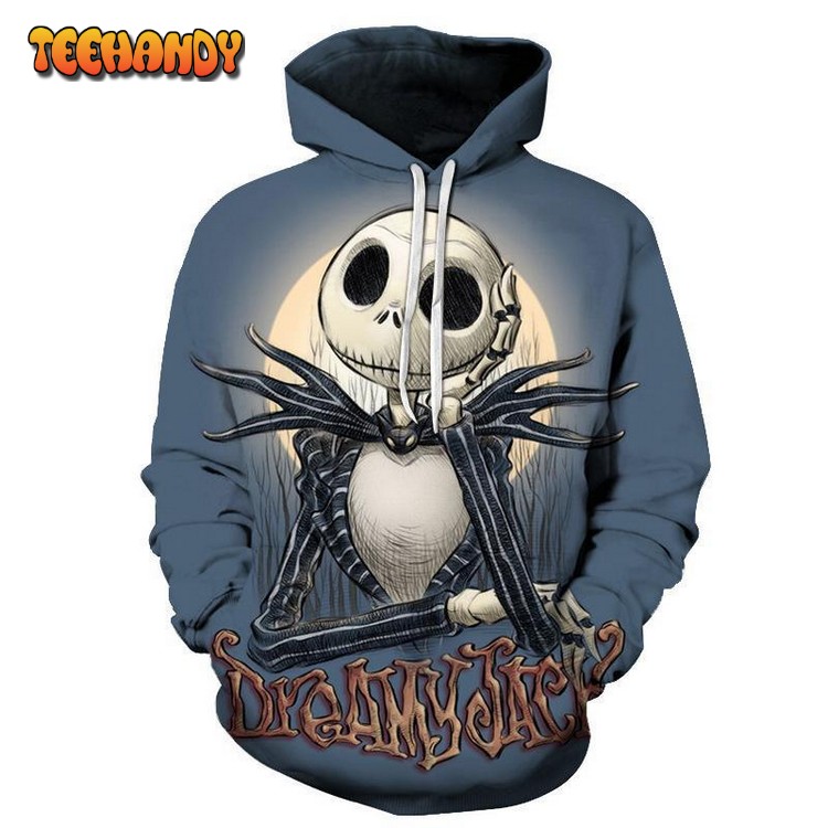 Nightmare Before Christmas Dreamy Jack 3D Printed Hoodie