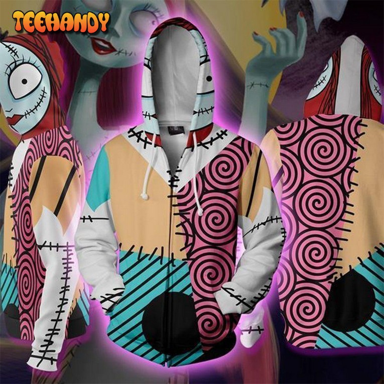 NIGHTMARE BEFORE CHRISTMAS Sally Couple Cosplay 3D Hoodie