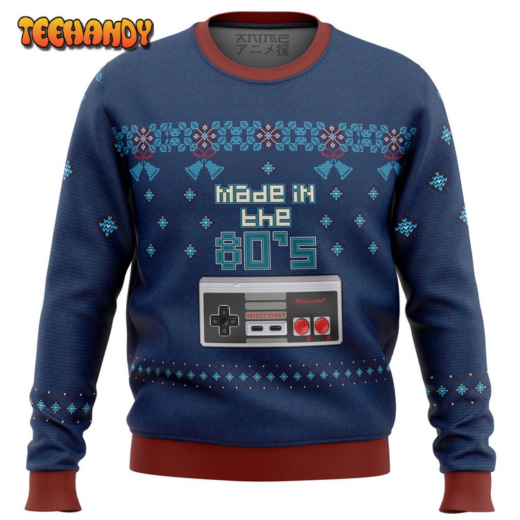 Nintendo made in the 80s Ugly Christmas Sweater