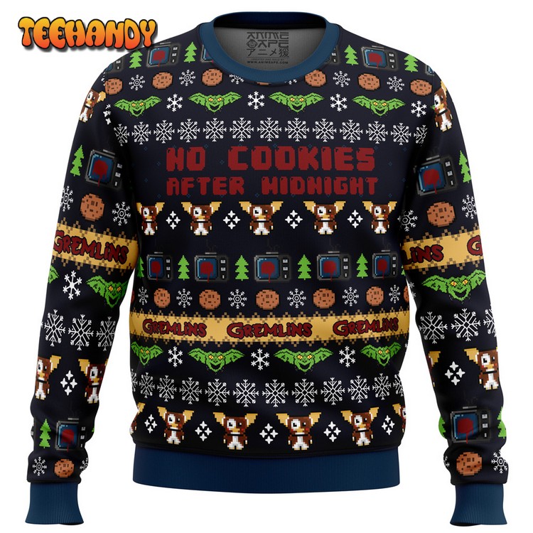 No Cookies After Midnight Gremlins Ugly Christmas Sweater