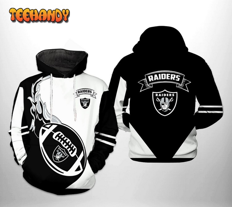 Oakland Raiders NFL Classic 3D Printed Hoodie Zipper Hoodie