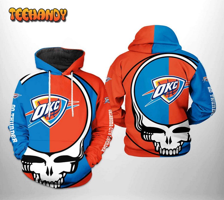 Oklahoma City Thunder NBA Grateful Dead 3D Printed Hoodie