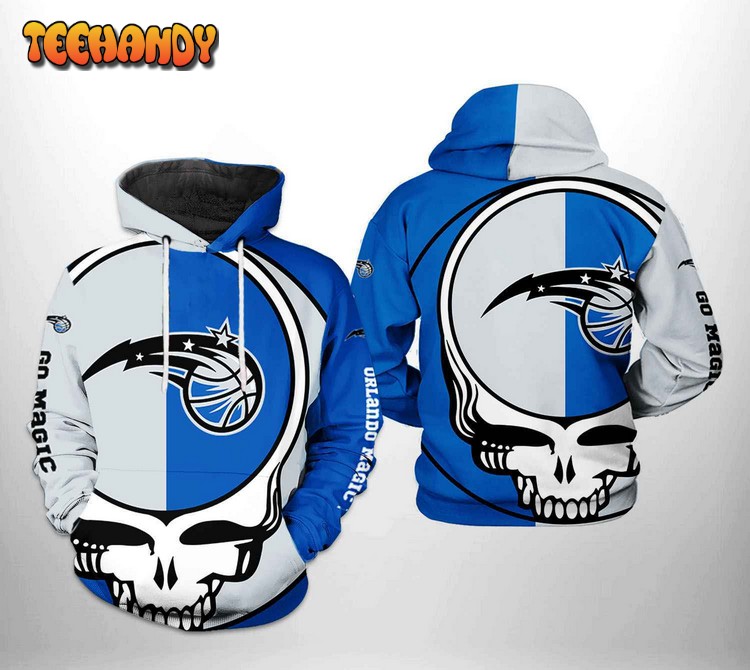 Orlando Magic NBA Grateful Dead 3D Printed Hoodie Zipper Hoodie