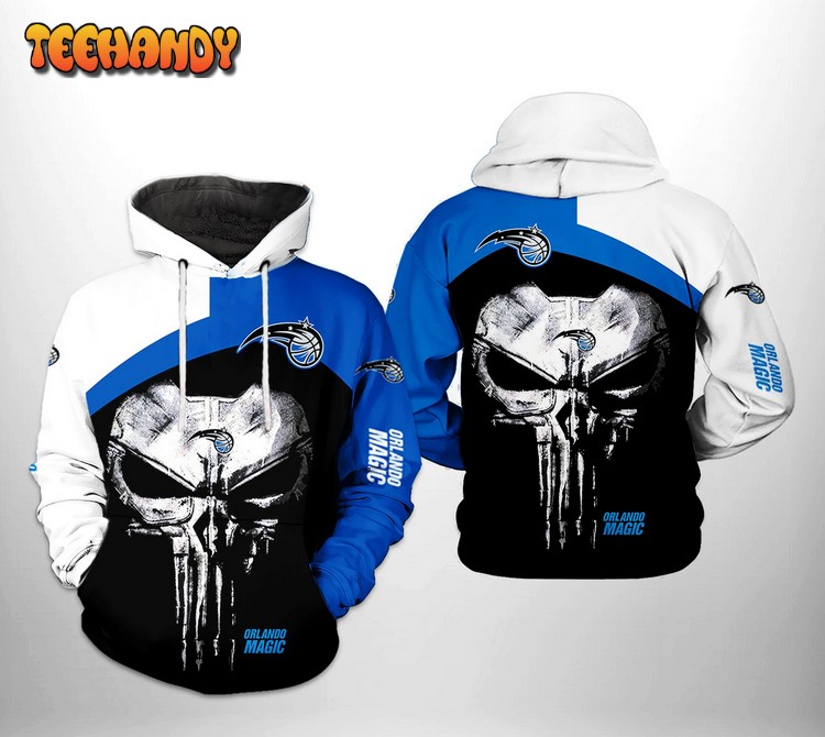 Orlando Magic NBA Skull Punisher Team 3D Printed Hoodie