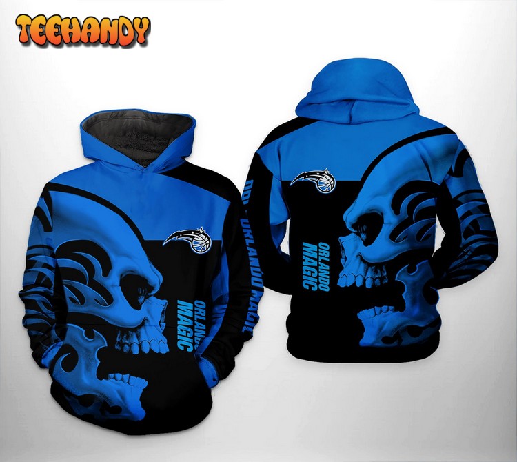 Orlando Magic NBA Skull Team 3D Printed Hoodie Zipper Hoodie