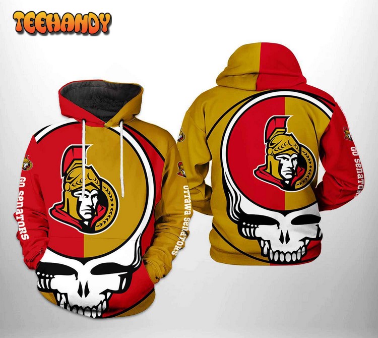 Ottawa Senators NHL Grateful Dead 3D Printed Hoodie