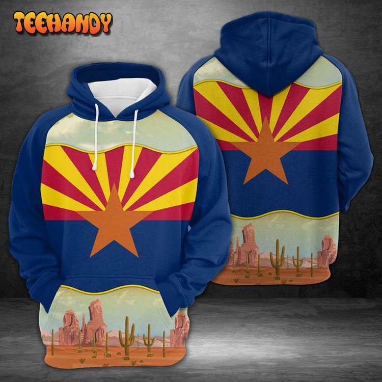 Our Arizona 3D Printed Hoodie Zipper Hoodie