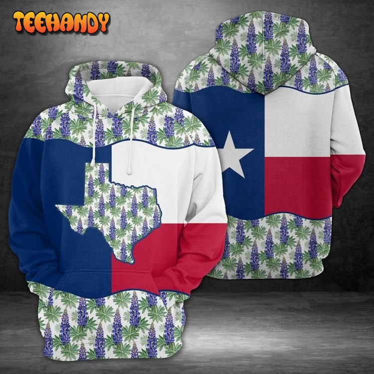 Our Texas Texas 3D Printed Hoodie Zipper Hoodie