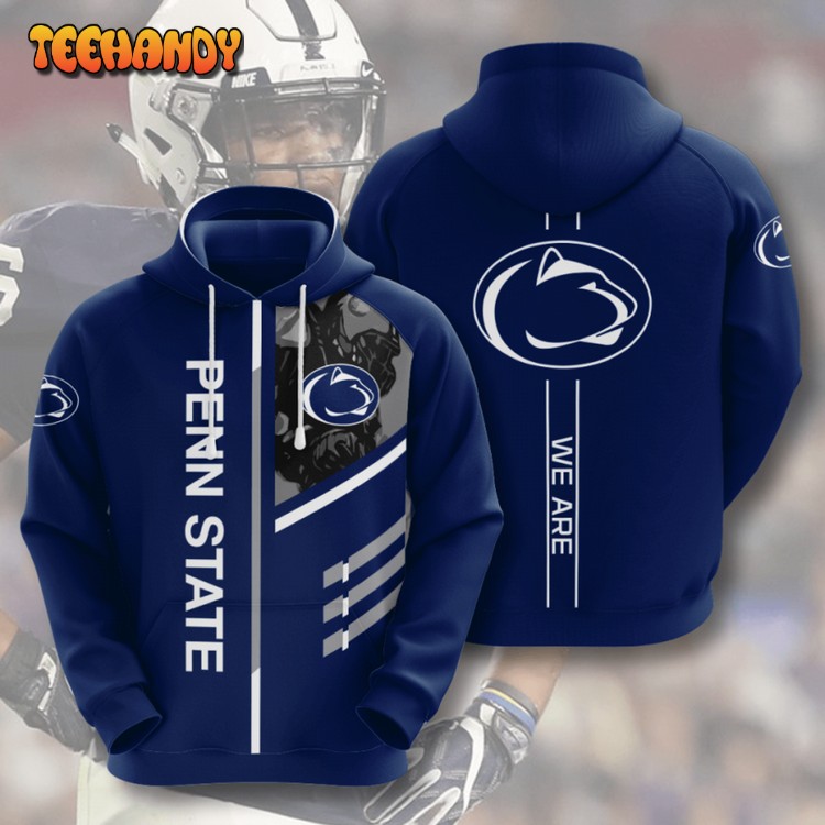 Penn State American Football 3D Printed Hoodie Zipper Hoodie