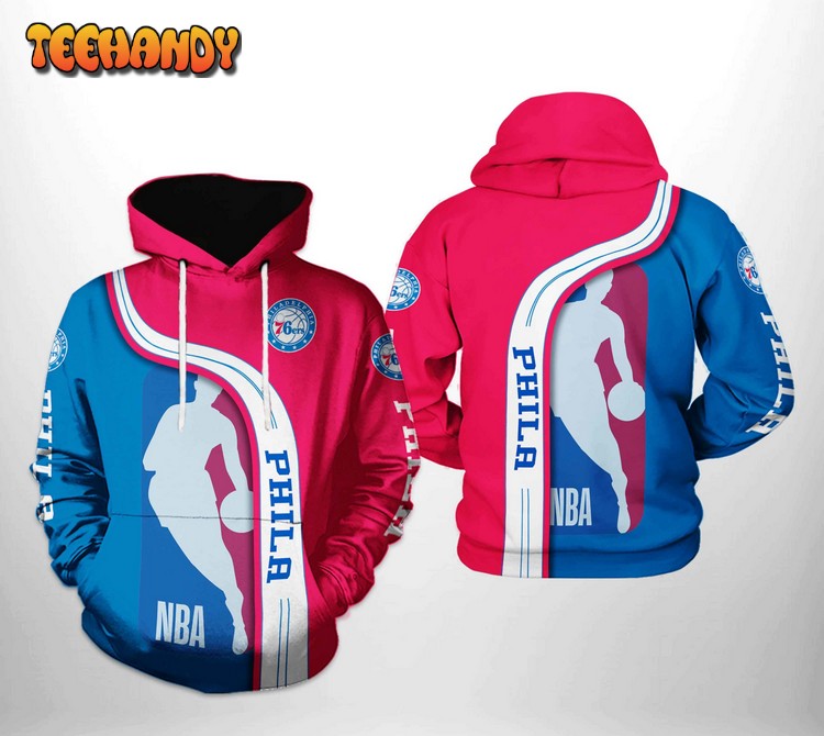 Philadelphia 76Ers NBA Team 3D Printed Hoodie Zipper Hoodie