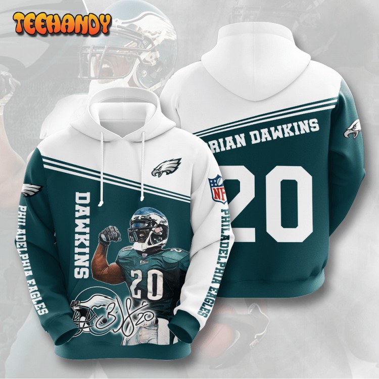 Philadelphia Eagles Brian Dawkins 20 3D Hoodie