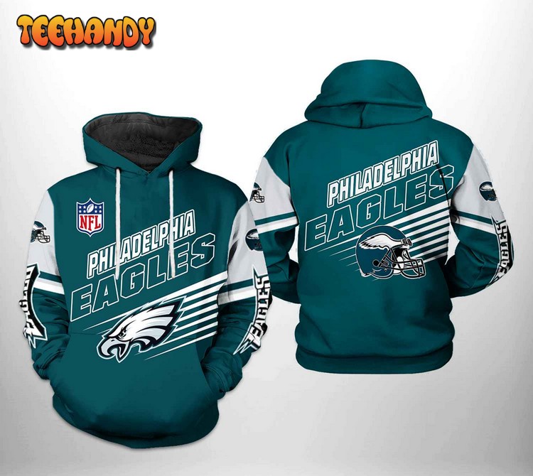 Philadelphia Eagles NFL Team 3D Printed Hoodie Zipper Hoodie