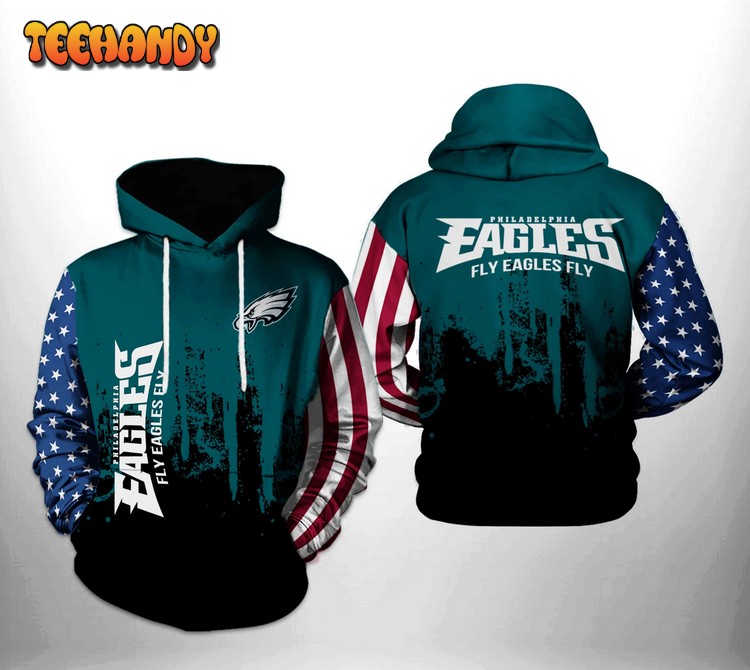 Philadelphia Eagles NFL Team US 3D Printed Hoodie Zipper Hoodie