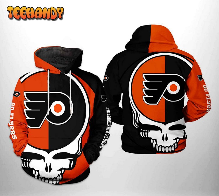 Philadelphia Flyers NHL Grateful Dead 3D Printed Hoodie