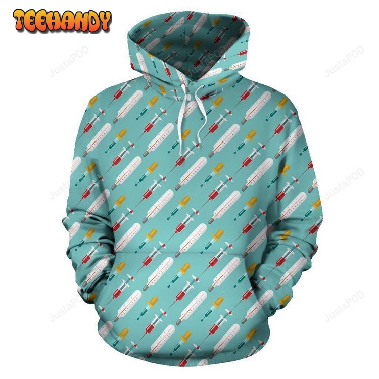 Phlebotomist Medical Print Pullover 3D Hoodie