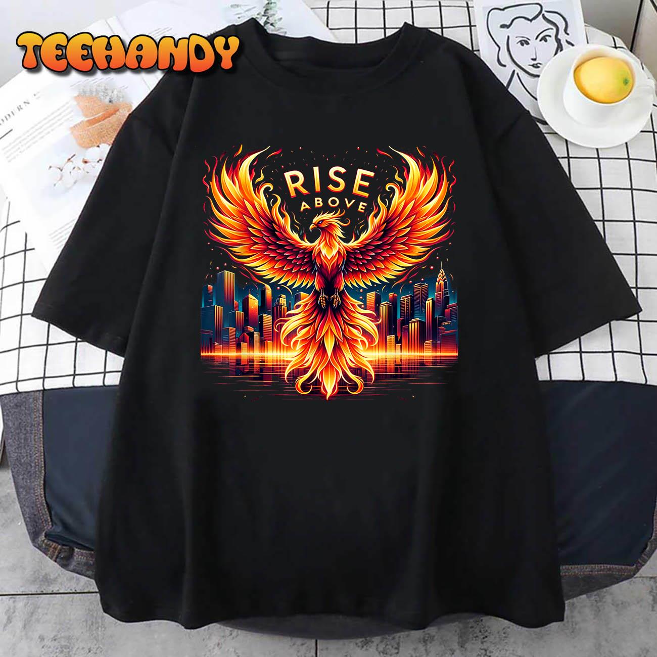 Phoenix Fire Mythical Bird Inspirational Motivational T-Shirt