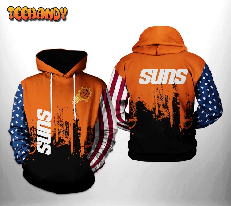 Phoenix Suns NBA Team US 3D Printed Hoodie Zipper Hoodie