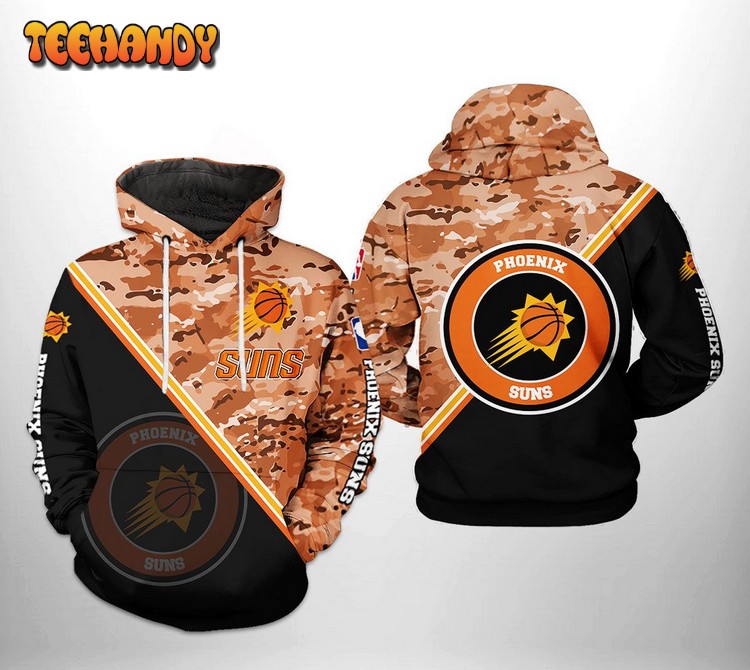 Phoenix Suns NBA US Camo Team 3D Printed Hoodie