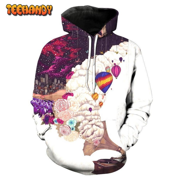 Phonograph City 3D Hoodie For Men Women