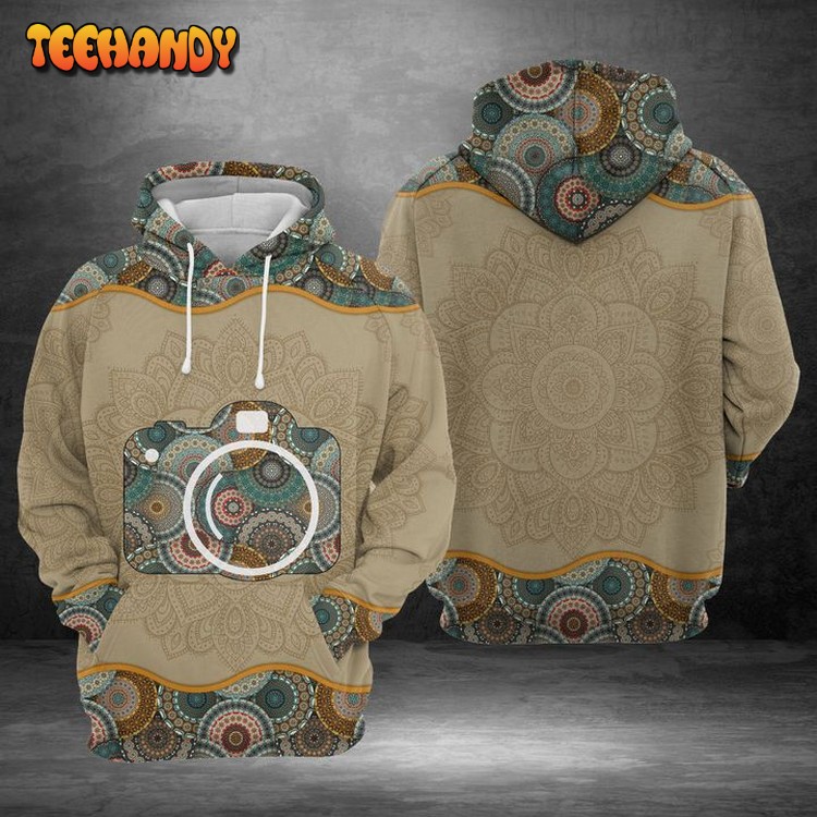 Photograph Mandala 3D Printed Hoodie Zipper Hoodie