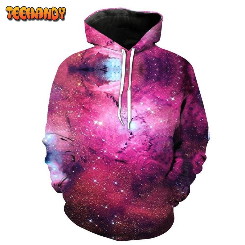 Pink Galaxy V2 3D Hoodie For Men Women All Over 3D Hoodie