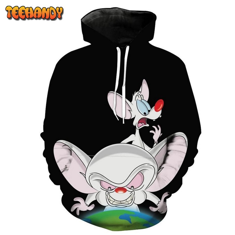 Pinky and the Brain 3D Hoodie For Men Women All Over 3D Hoodie