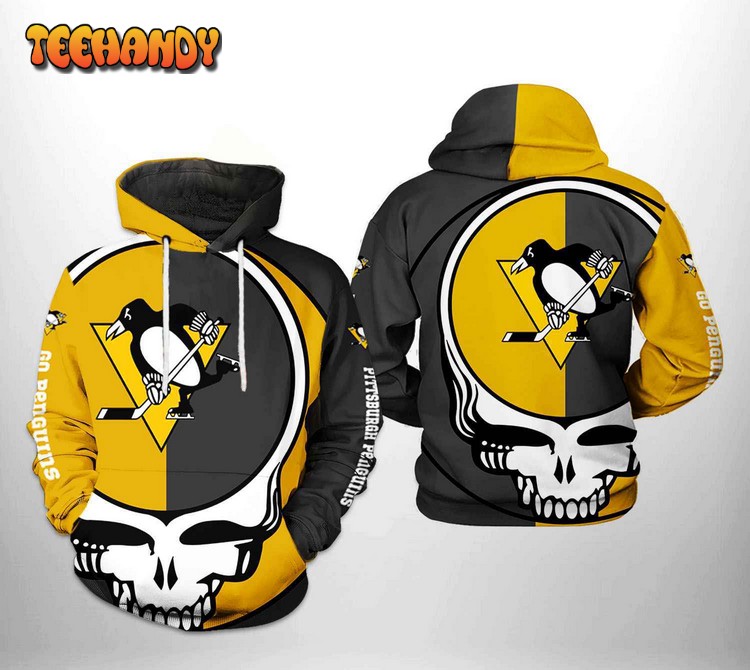 Pittsburgh Penguins NHL Grateful Dead 3D Printed Hoodie