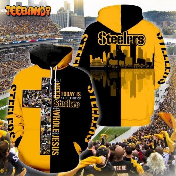 Pittsburgh Steelers Cross All Over Print 3D Hoodie