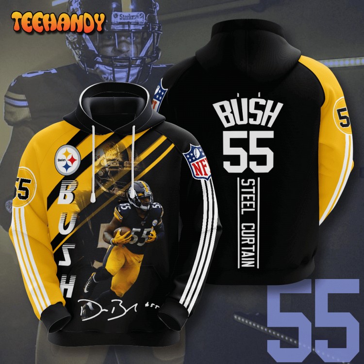 Pittsburgh Steelers Devin Bush 3D Hoodie