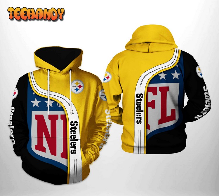 Pittsburgh Steelers NFL Team 3D Printed Hoodie Zipper Hoodie