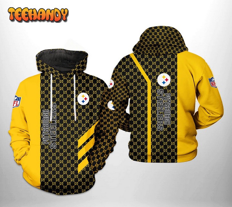 Pittsburgh Steelers NFL Team Pattern Mix 3D Printed Hoodie