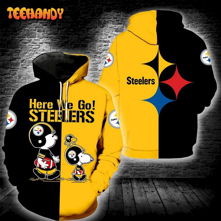 Pittsburgh Steelers Snoopy All Over Print 3D Hoodie