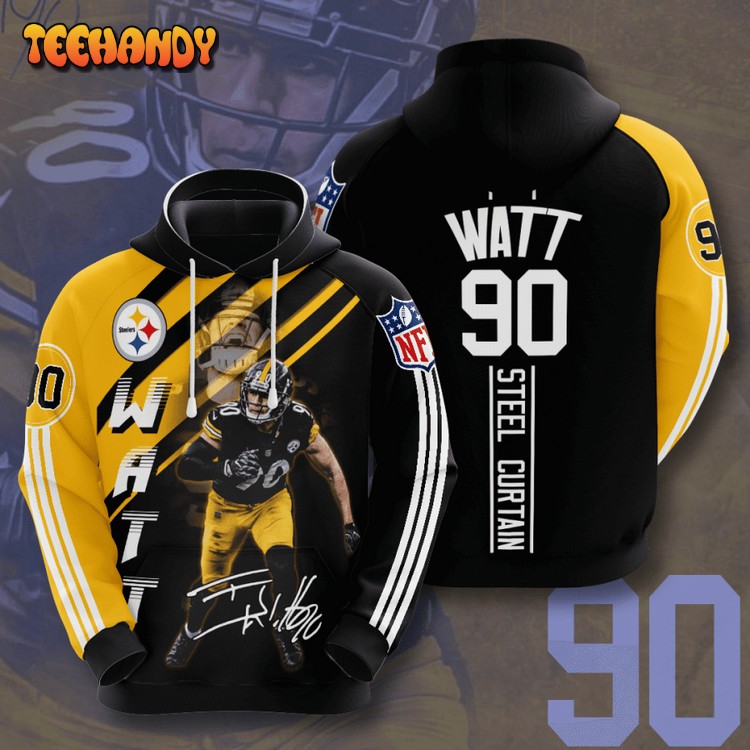 Pittsburgh Steelers T.J Watt 3D Hoodie